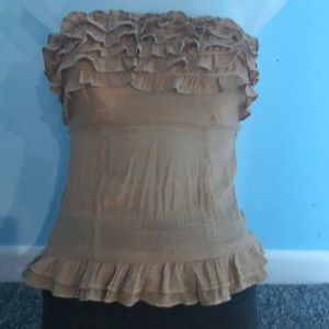 womans strapless blouse
